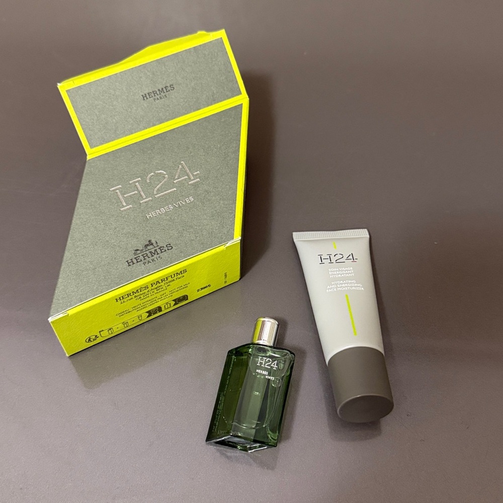 Hermès H24 Herbes Vives Fragrance  5 ml and moisturizer 20 ML